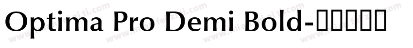 Optima Pro Demi Bold字体转换